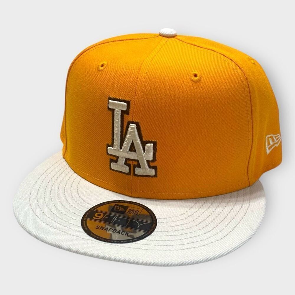 Los Angeles Dodgers New Era Tiramisu 9FIFTY Snapback Gold Gray Hat New